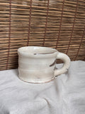 Kohiki Chunky Mug, White Slip Glaze with Iron Brush Marks, Stamped