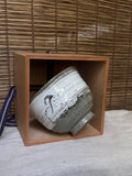 Karatsu Ware Zodiac Tea Bowl (Eto Chawan), Year of the Sheep 2027 — Hakeme Brushed Slip, Iron-Painted Sheep, Wooden Box