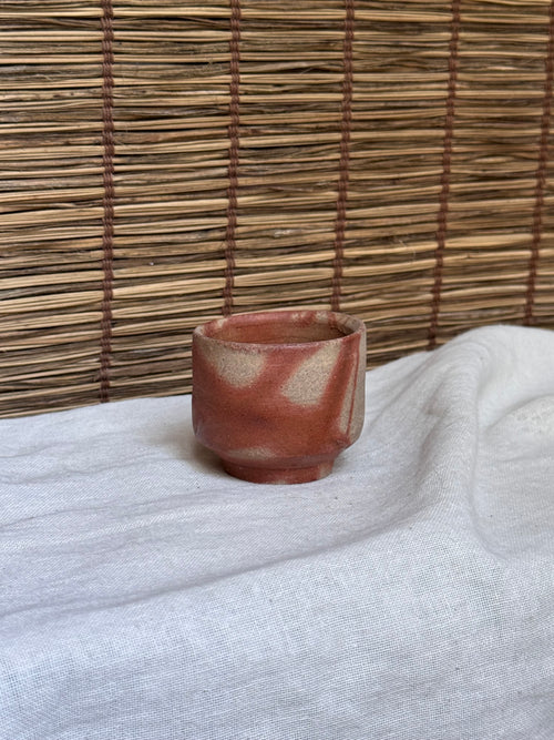 Bizen-Style by Kataoka Seikan Wood-Fired Sake Cup — Hidasuki Fire Markings