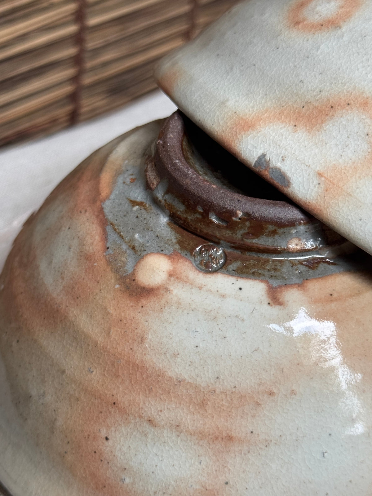 Hagi-yaki Rice Bowls, Pair — Kohiki-Style Rice Straw Ash Spots