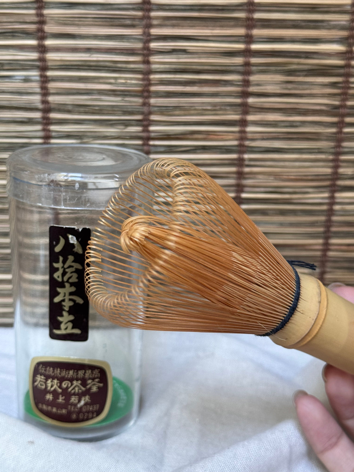 Vintage Takayama Matcha Whisk (Chasen), 80 Prongs — Inoue Wakasa, Original Case