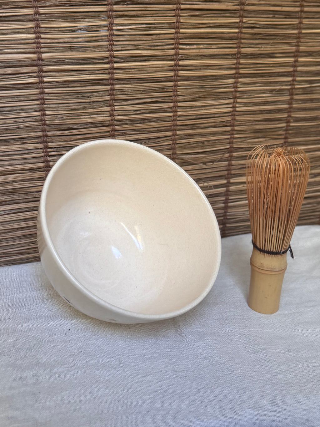 Kyoto Ware Tea Bowl — Pine, Bamboo and Plum with Scattered Stars, Enamel and Gold