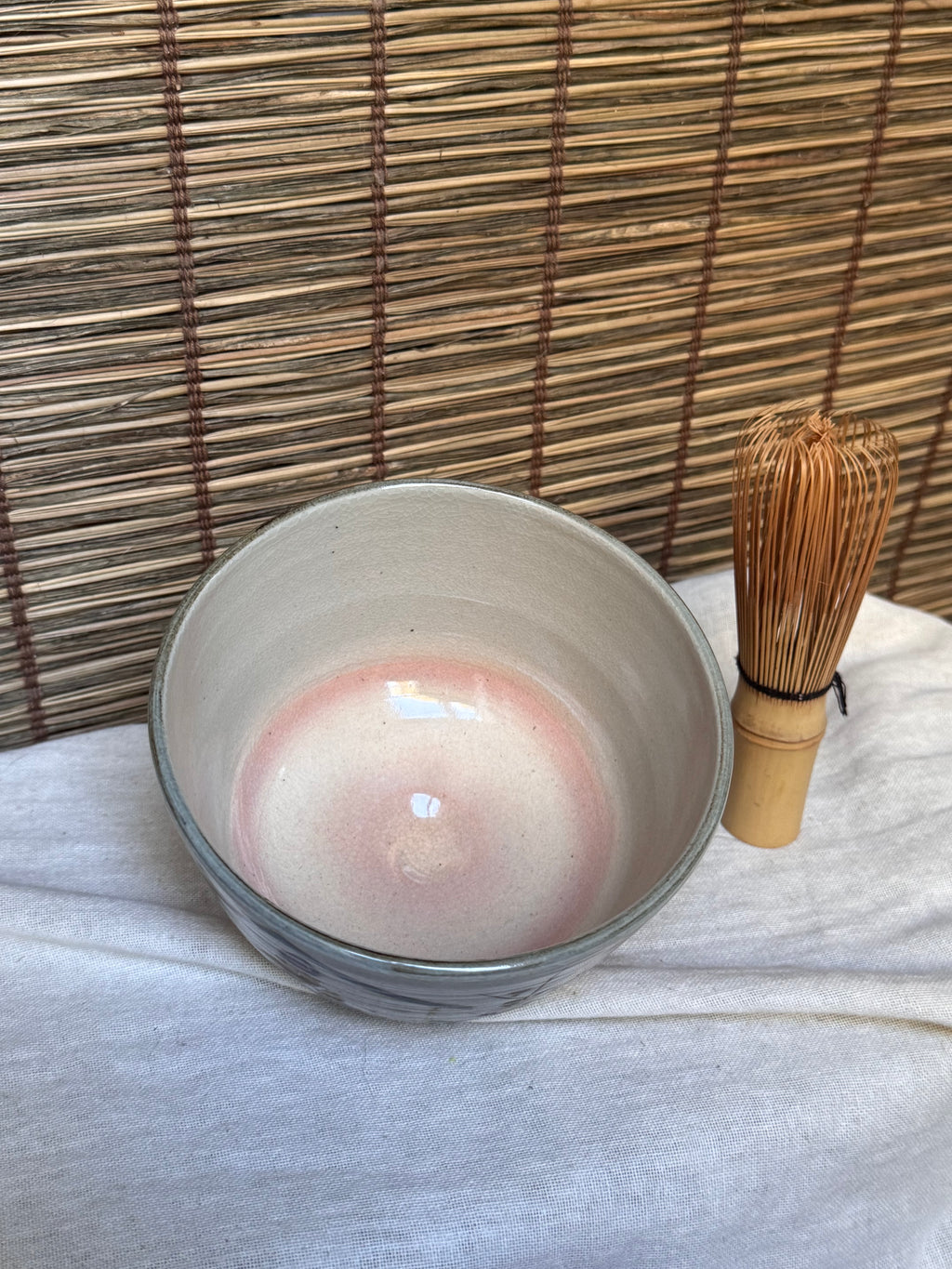 Kyoto Ware Zodiac Tea Bowl (Eto Chawan), Year of the Monkey — Monkey on an Ema with Pine, Bamboo and Plum
