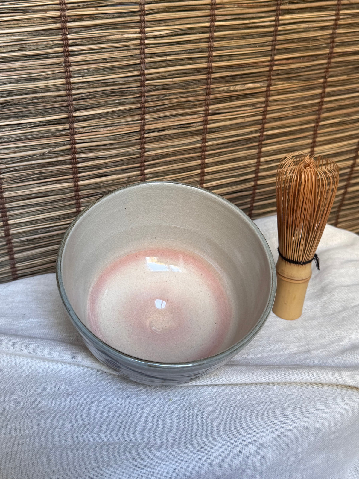 Kyoto Ware Zodiac Tea Bowl (Eto Chawan), Year of the Monkey — Monkey on an Ema with Pine, Bamboo and Plum
