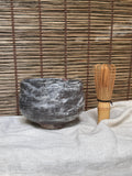 Nezumi-Shino Chawan — Grey and Red Shino Glaze, Mino Ware